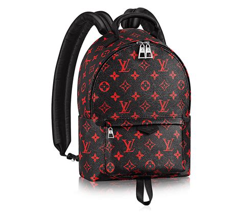 louis vuitton limited edition black and red backpack|Louis Vuitton black monogram backpack.